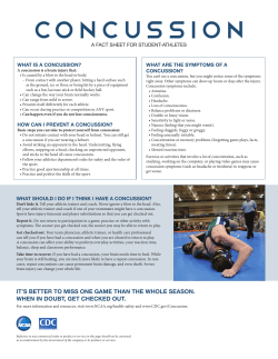 Fact Sheet for STUDENT-ATHLETES