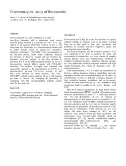 Electroanalytical study of fluvoxamine