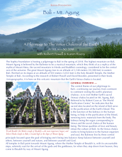 Bali - Mt. Agung - Sophia Foundation