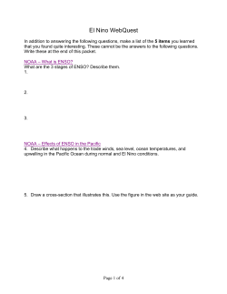 El Nino Webquest
