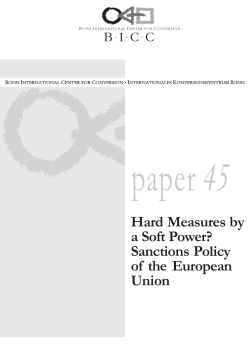 Hard Measures by a Soft Power? Sanctions Policy of the European