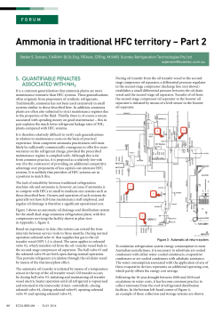 Ammonia in traditional HFC territory &ndash; Part 2