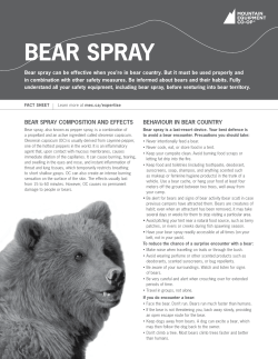 Bear SPray