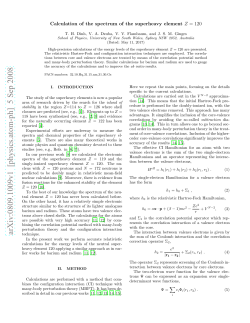 Calculation of the spectrum of the superheavy element Z= 120