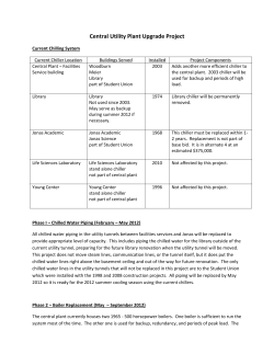 Central Utility Plant Upgrade Project
