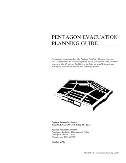 PENTAGON EVACUATION PLANNING GUIDE