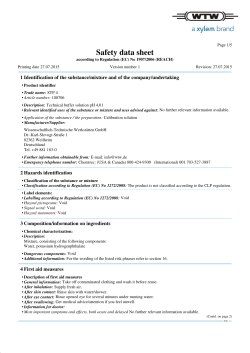 Safety data sheet