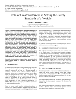 Role of Crashworthiness in Setting the Safety