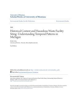 Understanding Temporal Patterns in Michigan