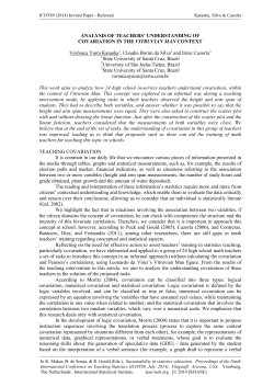 2C4: Analysis of teachers` understanding of covariation in the