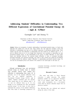 Addressing Students` Difficulties in Understanding