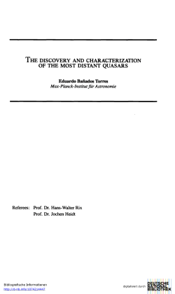 the discovery and characterization of the most distant quasars