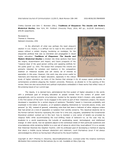 Cinthia Gannett and John C. Brereton (Eds.), Traditions of Eloquence