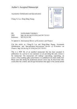 Asymmetric Globalization and Specialization