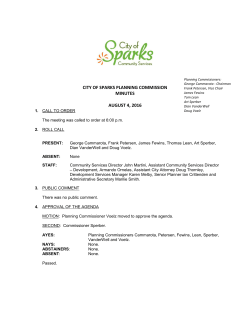 Minutes - City of Sparks