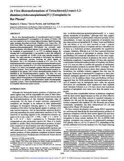In Vitro Biotransformations of Tetrachloro(d,l-fra