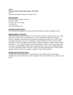 Morrison-Steen-Little Family Papers