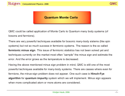 KH QMC Quantum Monte Carlo