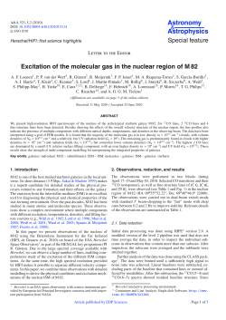 Excitation of the molecular gas in the nuclear region of M 82