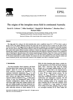 The origins of the intraplate stress field in continental