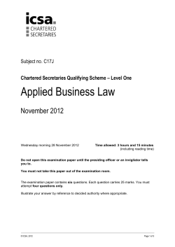 Applied Business Law