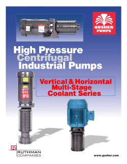 Industrial Pumps High Pressure Centrifugal