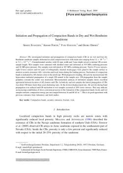 Initiation and Propagation of Compaction Bands - UMR 8538