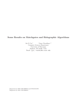 Some Results on Matchgates and Holographic Algorithms