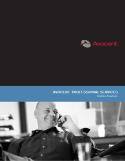 avocent professional services