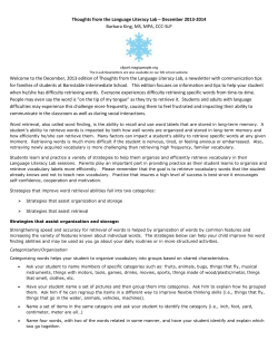 Back Thoughts from the Language Literacy Lab &ndash; Fall 2013-2014
