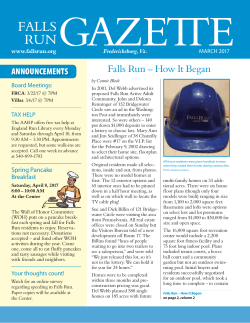 Falls Run &ndash; How It Began - falls run community association