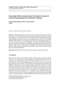 Generating Valid Grammar-based Test Inputs by means
