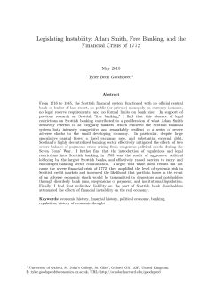 Legislating Instability: Adam Smith, Free Banking, and the Financial