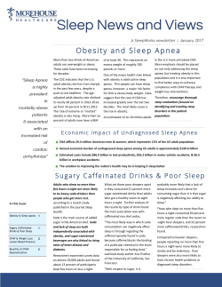 Obesity and Sleep Apnea