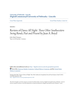 Those Other Southwestern Swing Bands, Past and Present by Jean A