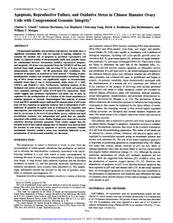 Apoptosis, Reproductive Failure, and Oxidative