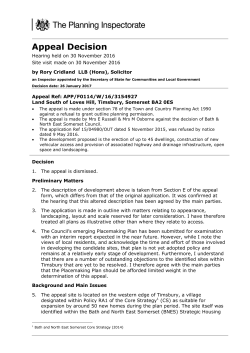 Somerset Settlement Can`t Find Workable Site for Growth