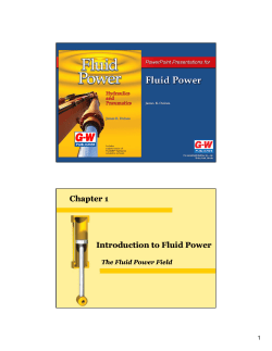 Chapter 1 Introduction to Fluid Power