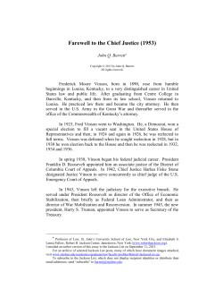 Farewell to the Chief Justice (1953)