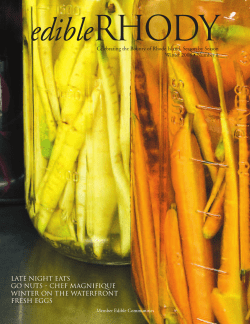 Edible Rhody - Pastiche Fine Desserts