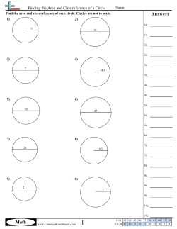 Finding the Area and Circumference of a Circle
