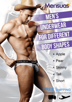 MEN`S UNDERWEAR FOR YOUR BODY TYPE