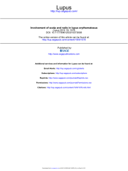 Involvement of scalp and nails in lupus erythematosus