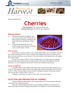 Cherries - Utah State University Extension