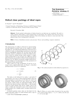 Helical close packings of ideal ropes
