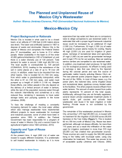 The Planned and Unplanned Reuse of Mexico City`s Wastewater