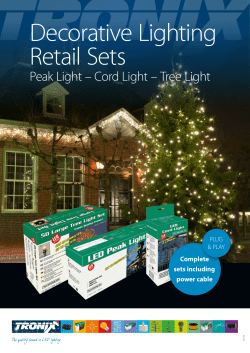 Decorative Lighting Retail Sets
