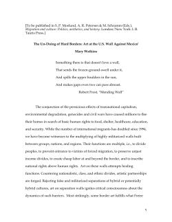 The Un-Doing of Hard Borders