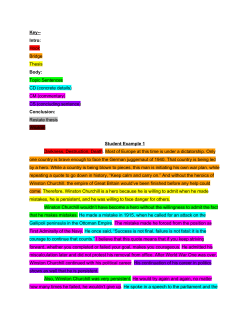 Answer Key for Expository Essay Student Examples