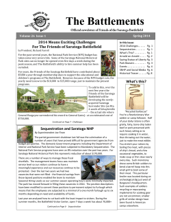 The Battlements - Friends of Saratoga Battlefield